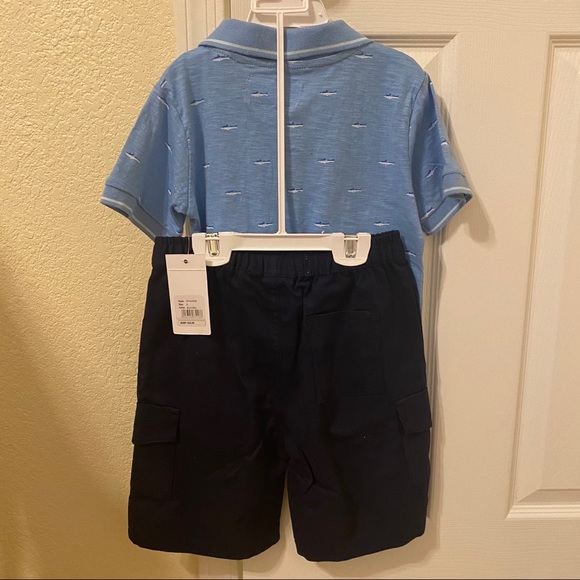 NWT Paper Denim & Cloth Fish Polo Set - Picture 3 of 4
